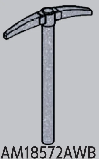 Tool: pick-axe, large in Gray, Medium (Metallic)