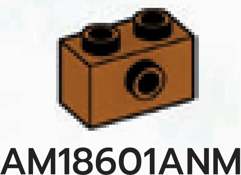 Brick Modified 1 x 2 with side stud
