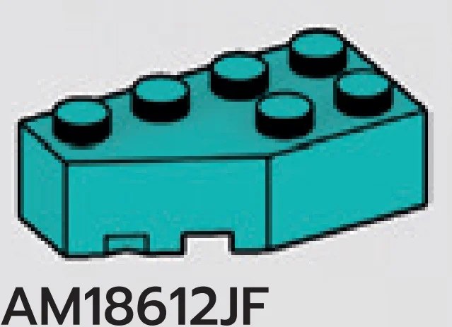 Wedge Brick 2 x 4 without left corner