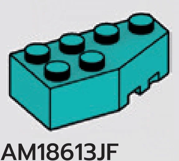 Wedge Brick 2 x 4 without right corner