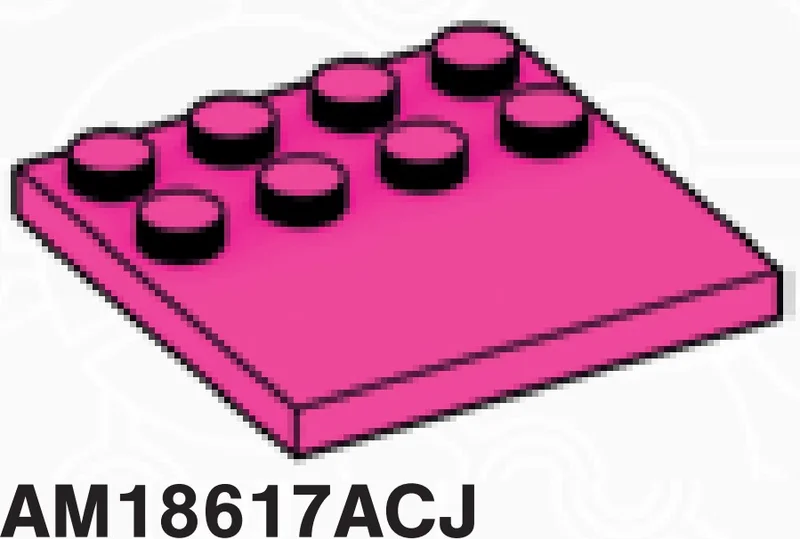 Plate 4 x 4 with studs on half