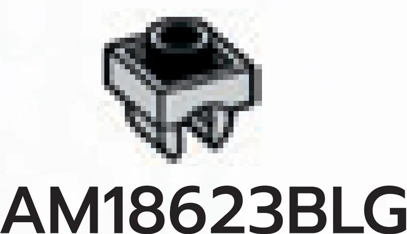 Plate Modified 1 x 1 with underside clip in Gray, Dull