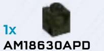 Connector Brick 1 x 1 with Axle Pin Hole in Red, Warm