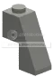Slope brick 65 1 x 2 x 2 in Gray, Light (Camo)