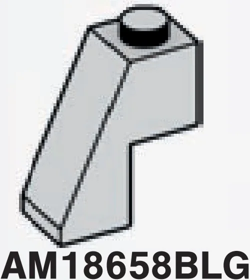Slope 65 1 x 2 x 2 in Gray, Dull