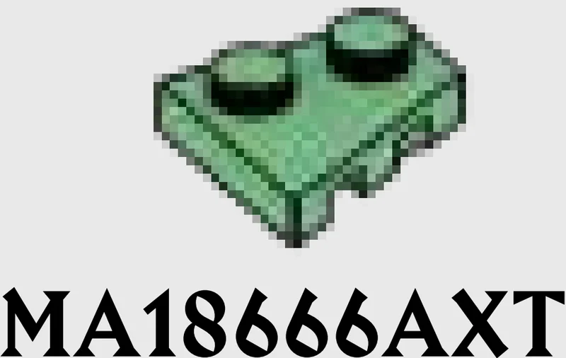 Wedge Plate 2 x 2 without right corner in Green, Vertigris (Sand Green)