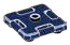 Container: crate 3 x 2 x 3, lid in Blue, Steel