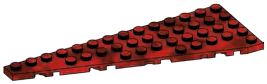 Wedge Plate 5 x 14 - Left in Red (Camo)
