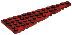 Wedge Plate 5 x 14 - Right in Metal, Iron (Metallic)