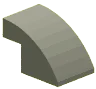 Brick 2 x 2 x 3 with half-curved top in Red, Warm