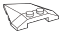 Slope brick 45 4 x 4 double / 33, right in White