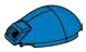 Brick 4 x 5 ellipsoid dome in Blue with Speckles, Bright