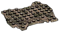 Baseplate 8 x 10 irregular, Two-Tiered in Gray, Concrete (Camo)
