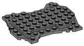 Baseplate 8 x 10 irregular, Two-Tiered in Gray, Dark (Flake)