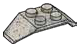 Plate 2 x 2 with tapered mudguards in Gray, Light (Camo)