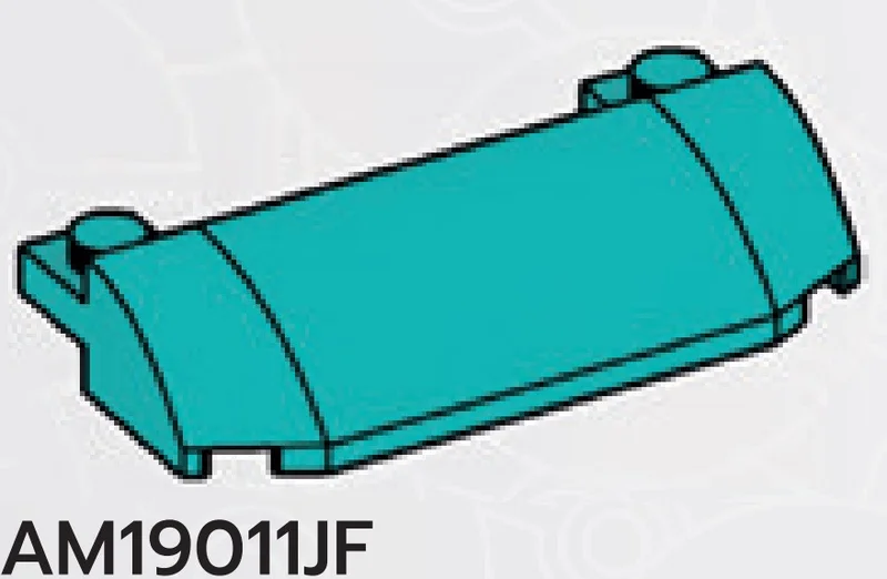 Slope panel 6 x 3 with lateral curve in Blue, Robin's Egg