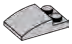 Slope plate 2 x 3 curved slope in Gray, Steel