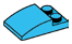 Slope plate 2 x 3 curved slope in Blue, Rich Sky