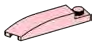 Slope plate 1 x 5 curved with skewed edge, left