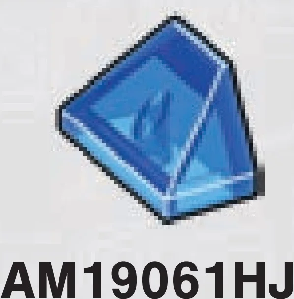 Slope brick 45 2 x 1 double / 60 in Cyan (Translucent)