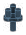 Connector: pin with 3 attachment points in Gray, Dark (Camo)