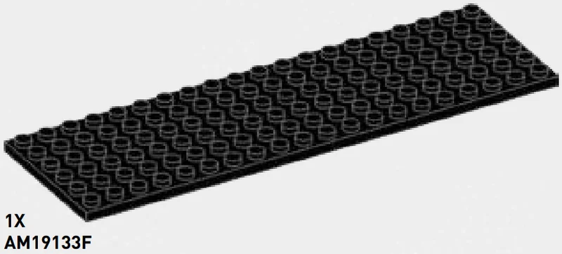 Plate 6 x 20 in Black