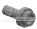 Connector: pin, small with stud in Clear (Translucent)