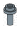 Connector: pin, small with stud in Gray, Light (Metallic)