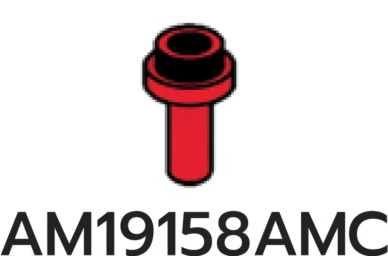 Connector: pin, small with stud in Red, Flame