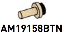 Connector: pin, small with stud in Sand, Dark