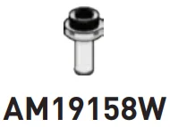 Connector: pin, small with stud in Clear (Translucent)