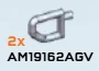 Bar, angled handle on small vertical peg