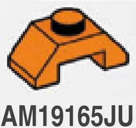 Slope brick 45 1 x 2 double in Orange, Smoky