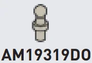 Connector: pin with ball joint, small in Gray