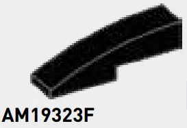Slope 25 1 x 4 curved in Black
