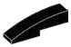 Slope 25 1 x 4 curved in Black (Metallic)