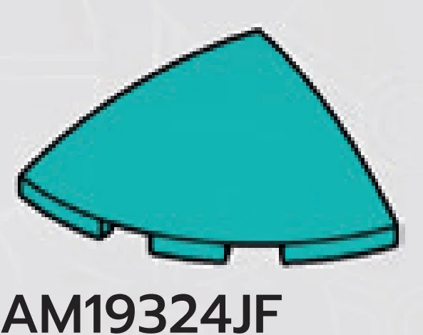 Slope Dome 3 x 1 x 3 Corner Round in Blue, Robin's Egg