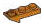 Slope Inverted Plate 1 x 3 with inverse slope beneath one end in Gold, Tarnished
