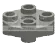 Plate 2 x 2 round Connector: male:male in Gray, Light (Metallic)