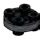 Plate 2 x 2 round Connector: male:male in Metal, Iron (Metallic)