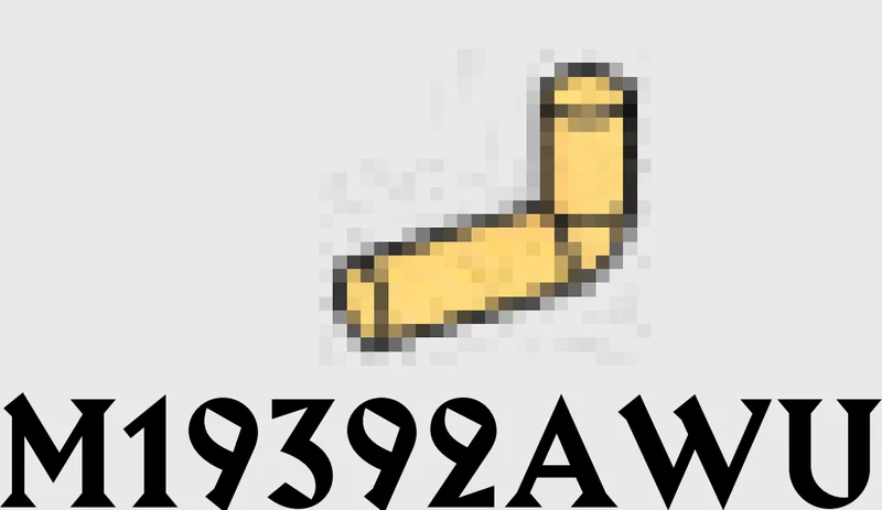 Connector: rod, small, elbow, asymmetrical in Gold, Burnt (Metallic)