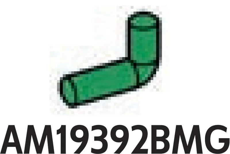 Connector: rod, small, elbow, asymmetrical in Green, Forest
