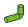 Connector: rod, small, elbow, asymmetrical in Green, Soft Grass
