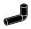 Connector: rod, small, elbow, asymmetrical in Black (Metallic)
