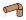 Connector: rod, small, elbow, asymmetrical in Brown, Light Nougat
