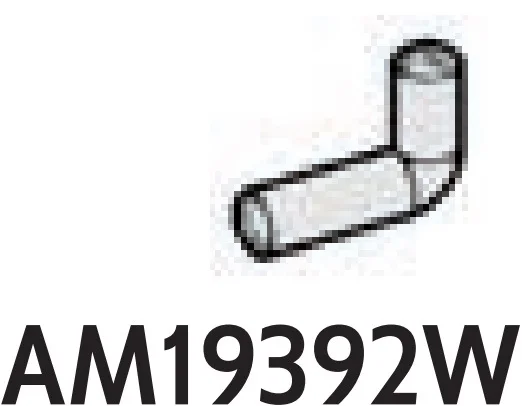 Connector: rod, small, elbow, asymmetrical in Clear (Translucent)