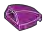 Windscreen 2 x 2 double convex in Purple, Imperial