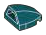 Windscreen 2 x 2 double convex in Blue, French
