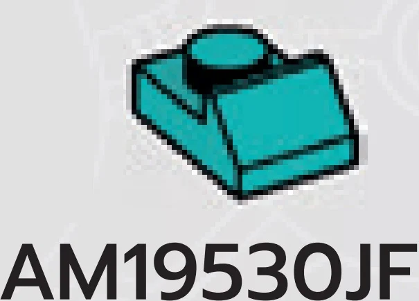 Slope Plate 1 x 1 in Blue, Robin's Egg