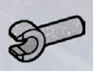 Connector: pin, long with clip